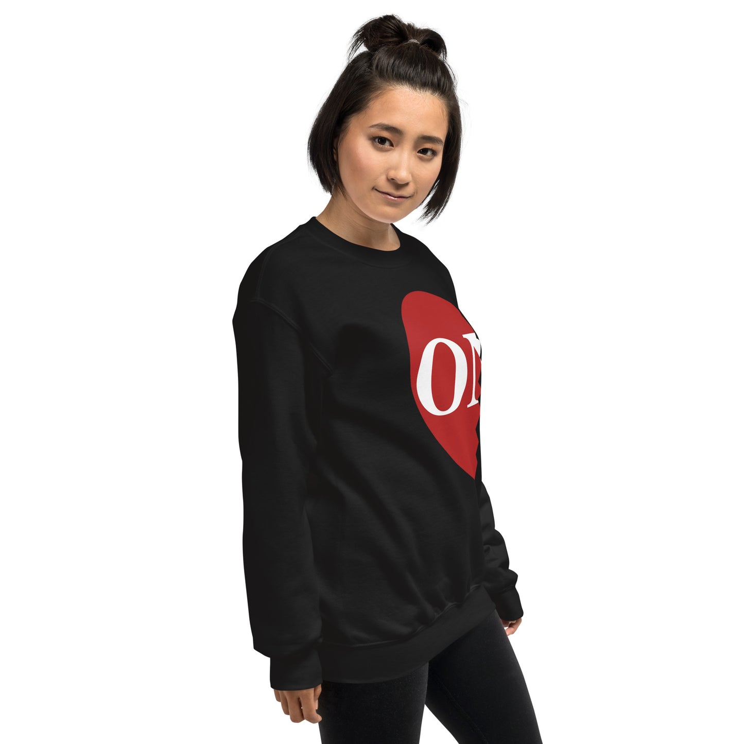 Unisex Left Side "ONE" Heart Sweatshirt