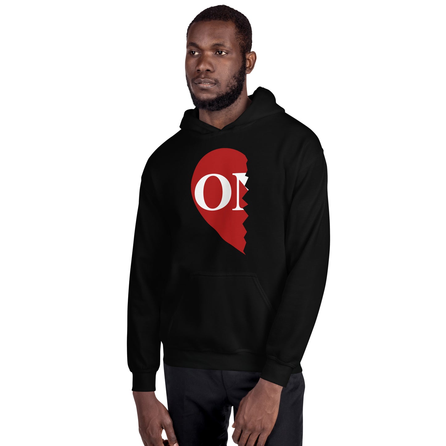 Unisex Left Side "ONE" Heart Hoodie