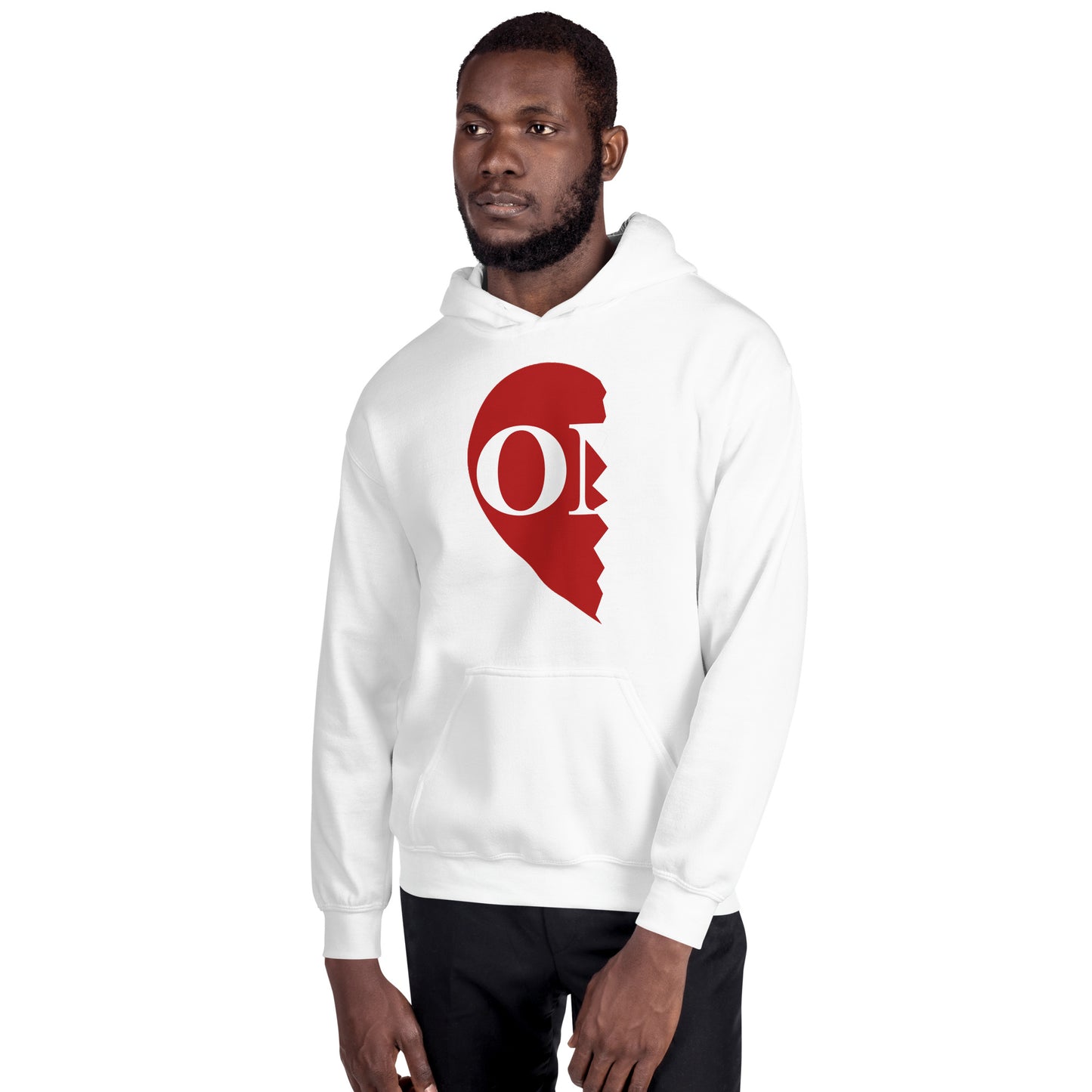 Unisex Left Side "ONE" Heart Hoodie