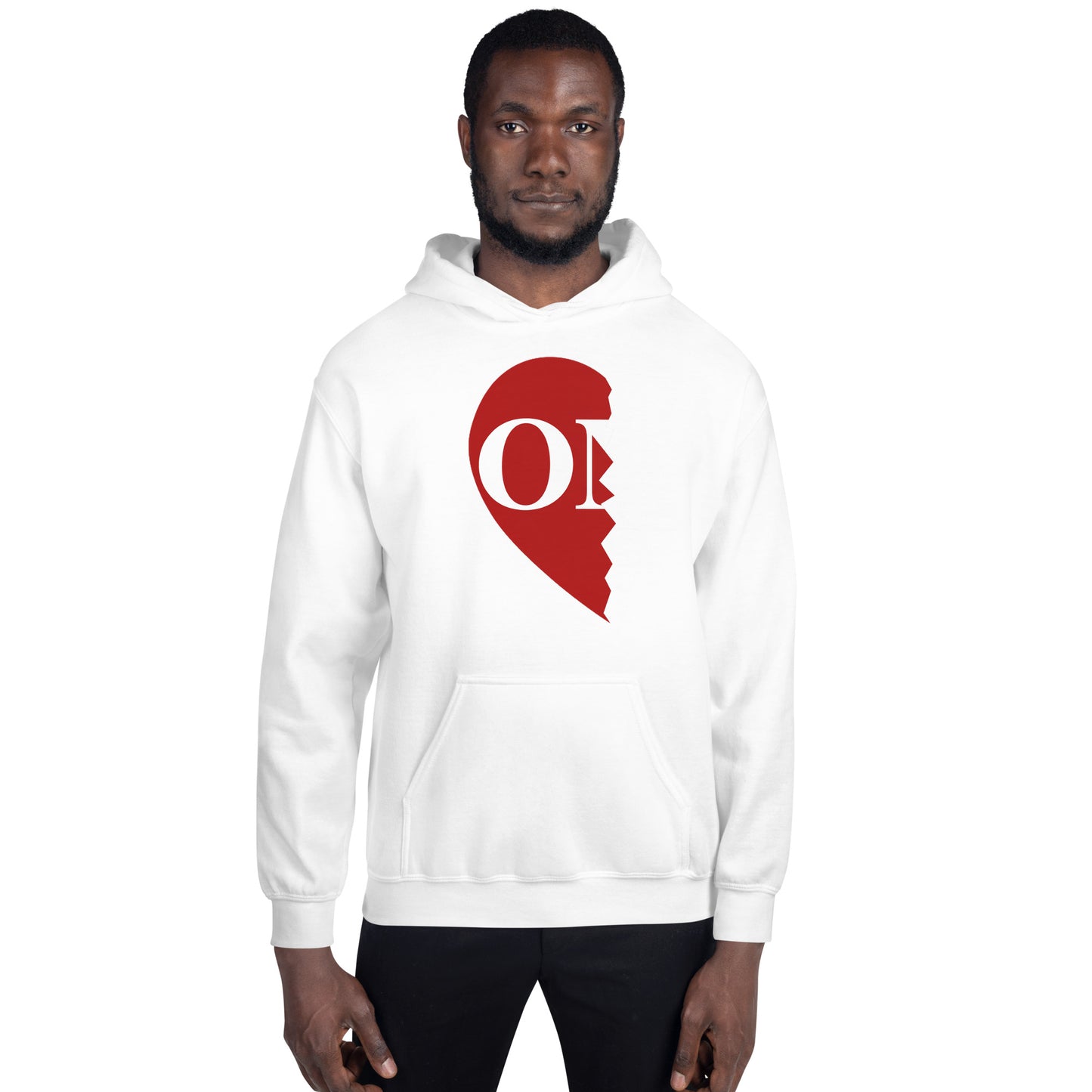 Unisex Left Side "ONE" Heart Hoodie