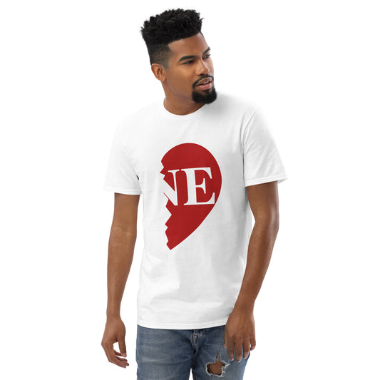 "ONE" Right Side Men's Heart T-Shirt